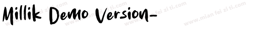 Millik Demo Version字体转换